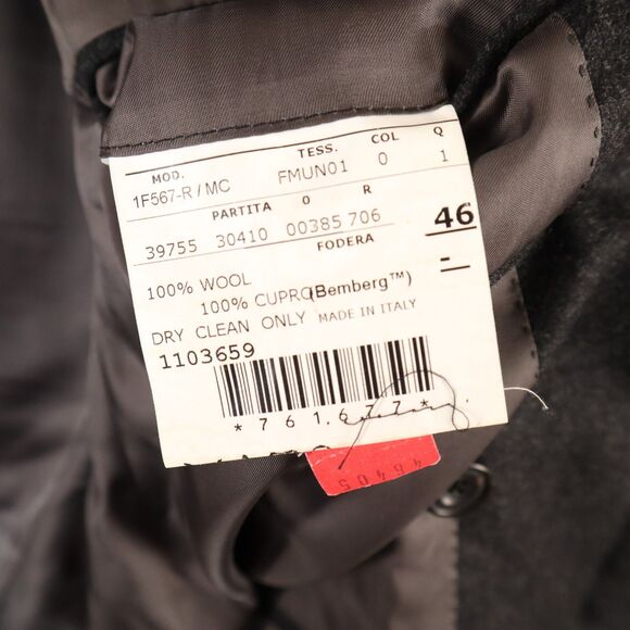 Thom Sweeney Men's 36 (EU46) Double Breasted Wool Blazer Sport Coat Gray Italy - Picture 6 of 15